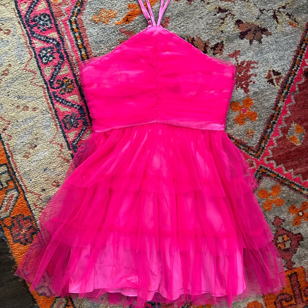 Likely Fuchsia Halter Dress